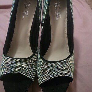 Rhinestone heels